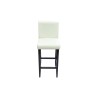 Tabourets de bar lot de 4 blanc similicuir 
