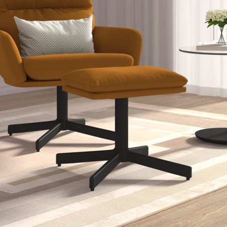 Repose-pied Marron 60x60x36 cm Velours 
