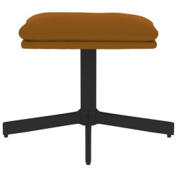 Repose-pied Marron 60x60x36 cm Velours 