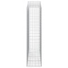 Paniers à gabions arqués 2 pcs 200x50x200/220 cm Fer galvanisé 