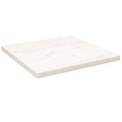 Dessus de table blanc 40x40x2,5 cm bois de pin massif 