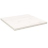 Dessus de table blanc 40x40x2,5 cm bois de pin massif 