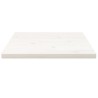 Dessus de table blanc 40x40x2,5 cm bois de pin massif 