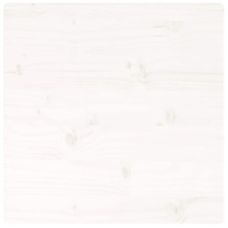Dessus de table blanc 40x40x2,5 cm bois de pin massif 
