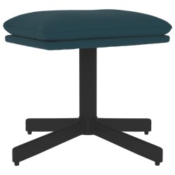 Repose-pied Bleu 60x60x36 cm Velours 