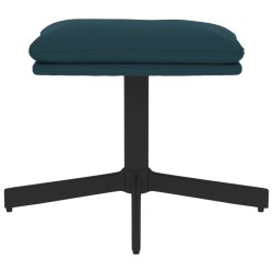 Repose-pied Bleu 60x60x36 cm Velours 