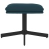 Repose-pied Bleu 60x60x36 cm Velours 