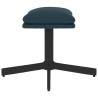 Repose-pied Bleu 60x60x36 cm Velours 
