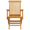 Chaises de jardin et coussins à carreaux rouge lot de 4 Teck 