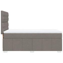 Sommier à lattes de lit avec matelas Taupe 90x190 cm Tissu 
