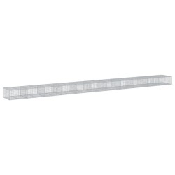 Panier gabion avec couvercle 1100x100x50 cm fer galvanisé 