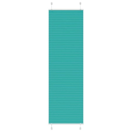 Store plissé vert pétrole 55x200 cm largeur du tissu 54,4 cm 