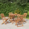 Ensemble à manger de jardin 5 pcs Bois d'acacia solide 