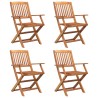 Ensemble à manger de jardin 5 pcs Bois d'acacia solide 