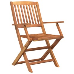 Ensemble à manger de jardin 5 pcs Bois d'acacia solide 