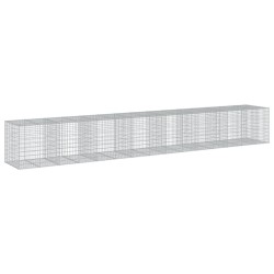 Panier gabion avec couvercle 750x100x100 cm fer galvanisé 