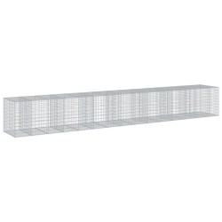 Panier gabion avec couvercle 750x100x100 cm fer galvanisé 