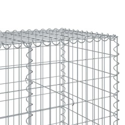 Panier gabion avec couvercle 750x100x100 cm fer galvanisé 