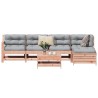 Salon de jardin 6 pcs bois massif sapin de douglas 