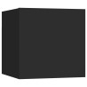 Ensemble de meubles TV 8 pcs Noir Bois d'ingénierie 
