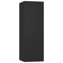 Ensemble de meubles TV 8 pcs Noir Bois d'ingénierie 