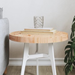 Dessus de table rond Ø40x3 cm bois de pin massif 