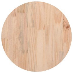 Dessus de table rond Ø40x3 cm bois de pin massif 
