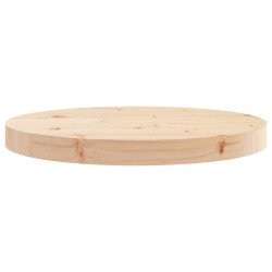 Dessus de table rond Ø40x3 cm bois de pin massif 