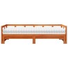 Lit de jour et lit gigogne et matelas 90x190 cm bois pin massif 