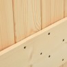 Porte coulissante avec kit de quincaillerie 90x210cm Pin massif 