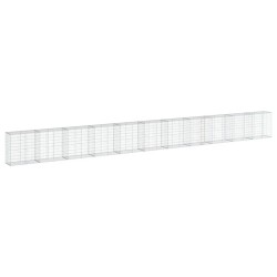 Panier gabion avec couvercle 1100x50x100 cm fer galvanisé 