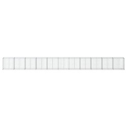 Panier gabion avec couvercle 1100x50x100 cm fer galvanisé 