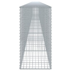 Panier gabion avec couvercle 1100x50x100 cm fer galvanisé 