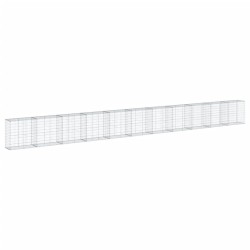 Panier gabion avec couvercle 1100x50x100 cm fer galvanisé 