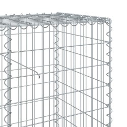 Panier gabion avec couvercle 1100x50x100 cm fer galvanisé 