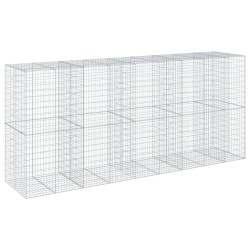 Panier gabion avec couvercle 450x100x200 cm fer galvanisé 