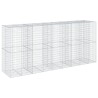 Panier gabion avec couvercle 450x100x200 cm fer galvanisé 