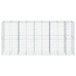 Panier gabion avec couvercle 450x100x200 cm fer galvanisé 