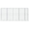 Panier gabion avec couvercle 450x100x200 cm fer galvanisé 
