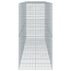 Panier gabion avec couvercle 450x100x200 cm fer galvanisé 