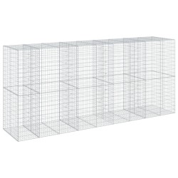 Panier gabion avec couvercle 450x100x200 cm fer galvanisé 