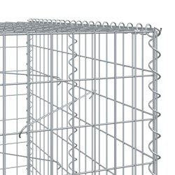 Panier gabion avec couvercle 450x100x200 cm fer galvanisé 