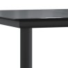 Ensemble à manger de jardin 5 pcs noir textilène et acier 