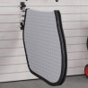 Support de tapis de selle 3 bras noir fer 