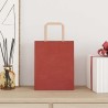 Sacs en papier 50 pcs avec poignées rouge 18x8x22 cm 