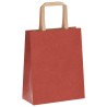 Sacs en papier 50 pcs avec poignées rouge 18x8x22 cm 