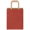 Sacs en papier 50 pcs avec poignées rouge 18x8x22 cm 