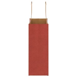 Sacs en papier 50 pcs avec poignées rouge 18x8x22 cm 