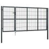 Portillon avec poteaux Acier 350 x 120 cm Anthracite 