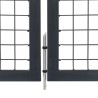 Portillon avec poteaux Acier 350 x 120 cm Anthracite 